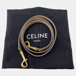 Pre Owned Celine Belt Bag Beige Leather Size Micro