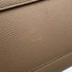 Pre Owned Celine Belt Bag Beige Leather Size Micro