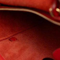 Pre Owned Celine Red Nano Grained Calfskin Belt Bag