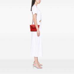 Pre Owned Celine Red Nano Grained Calfskin Belt Bag
