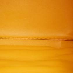 Pre Owned Celine Yellow Leather Medium Phantom Luggage Tote