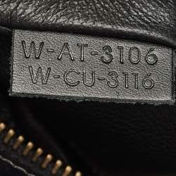 Pre Owned Celine Tricolor Leather and Nubuck Micro Luggage Tote