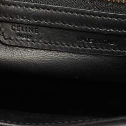 Pre Owned Celine Tricolor Leather and Nubuck Micro Luggage Tote