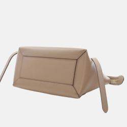 Pre Owned Celine Beige Micro Grained Calfskin Belt Bag