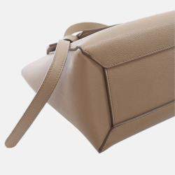 Pre Owned Celine Beige Micro Grained Calfskin Belt Bag