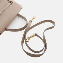 Pre Owned Celine Beige Micro Grained Calfskin Belt Bag