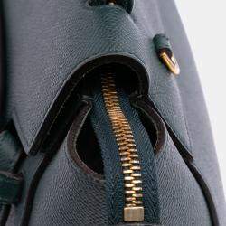 Pre Owned Celine Green Nano Grained Calfskin Belt Bag