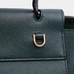 Pre Owned Celine Green Nano Grained Calfskin Belt Bag