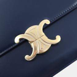 Pre Owned Celine Teen Shiny Calfskin Triomphe Bag