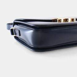 Pre Owned Celine Teen Shiny Calfskin Triomphe Bag