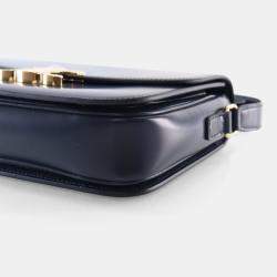Pre Owned Celine Teen Shiny Calfskin Triomphe Bag