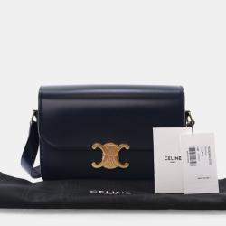 Pre Owned Celine Teen Shiny Calfskin Triomphe Bag