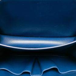 Pre Owned Celine Blue Medium Calfskin Classic Box