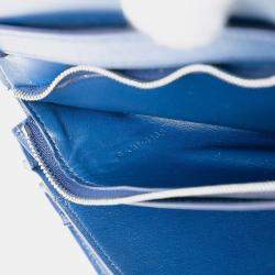Pre Owned Celine Blue Medium Calfskin Classic Box