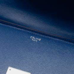 Pre Owned Celine Blue Medium Calfskin Classic Box