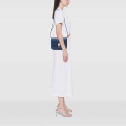 Pre Owned Celine Blue Medium Calfskin Classic Box