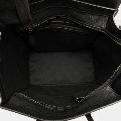 Pre Owned Celine Black Mini Luggage Leather Tote