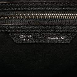Pre Owned Celine Black Mini Luggage Leather Tote