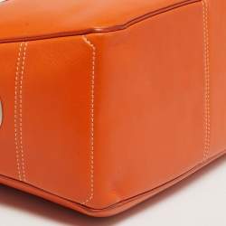 Pre Owned Celine Orange Leather Boogie Tote