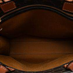 Pre Owned Celine Brown Small Triomphe Coated Canvas Vertical Cabas Tote