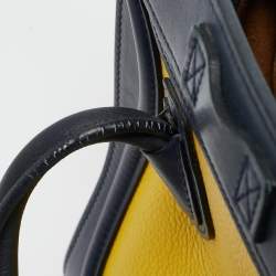 Pre Owned Celine Tricolor Leather Nano Luggage Tote