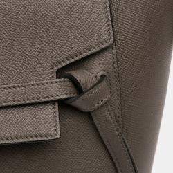 Pre Owned Celine Brown Micro Grained Calfskin Belt Bag