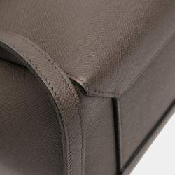 Pre Owned Celine Brown Micro Grained Calfskin Belt Bag