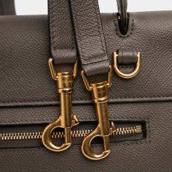 Pre Owned Celine Brown Micro Grained Calfskin Belt Bag