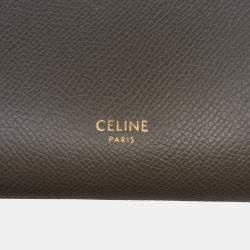 Pre Owned Celine Brown Micro Grained Calfskin Belt Bag