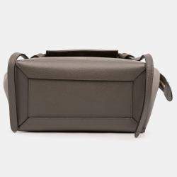 Pre Owned Celine Brown Micro Grained Calfskin Belt Bag