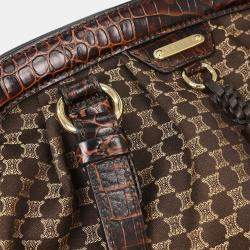 Pre Owned Celine Brown Macadam Handbag
