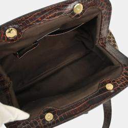 Pre Owned Celine Brown Macadam Handbag