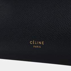 Pre Owned Celine Black Mini Grained Calfskin Belt Bag