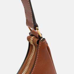 Pre Owned Celine Brown Medium Smooth Calfskin Triomphe Ava Shoulder Bag