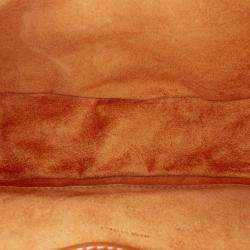 Pre Owned Celine Brown Medium Smooth Calfskin Triomphe Ava Shoulder Bag