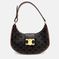 Pre Owned Celine Brown PVC Ava Triumph Bag Medium