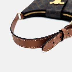 Pre Owned Celine Brown PVC Ava Triumph Bag Medium