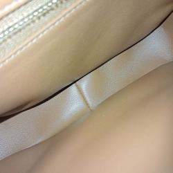 Pre Owned Celine Beige Brown Leather and PVC Triumph Bag Small