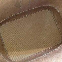 Pre Owned Celine Black Brown Leather and PVC Triumph Bucket Bag Small