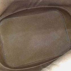 Pre Owned Celine Black Brown Coated Canvas and Leather Triumph Bucket Bag