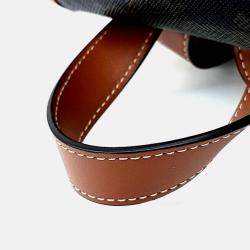 Pre Owned Celine Brown Leather and PVC Folco Mini Backpack