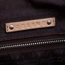 Pre Owned Celine Beige Leather Boston Bag