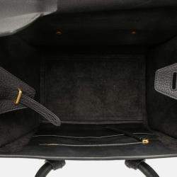 Pre Owned Celine Black Medium Grained Calfskin Tie Knot Tote