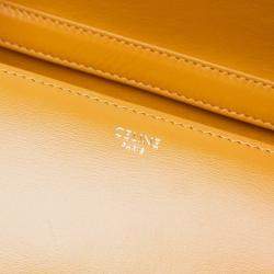 Pre Owned Celine Yellow Medium Calfskin Classic Box