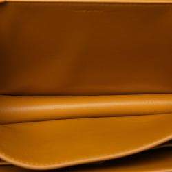 Pre Owned Celine Yellow Medium Calfskin Classic Box