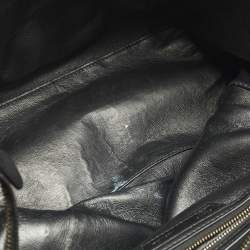 Pre Owned Celine Tricolor Leather and Suede Mini Luggage Tote