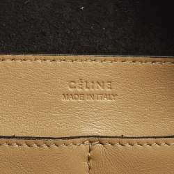 Pre Owned Celine Black/Beige Leather Soft Cube Satchel