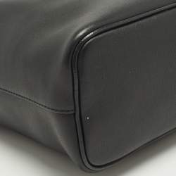 Pre Owned Celine Black/Beige Leather Soft Cube Satchel