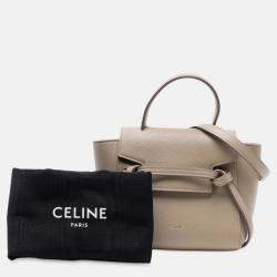 Pre Owned Celine Pico Grained Calfskin Belt Bag