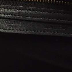 Pre Owned Celine Black Leather Mini Luggage Tote